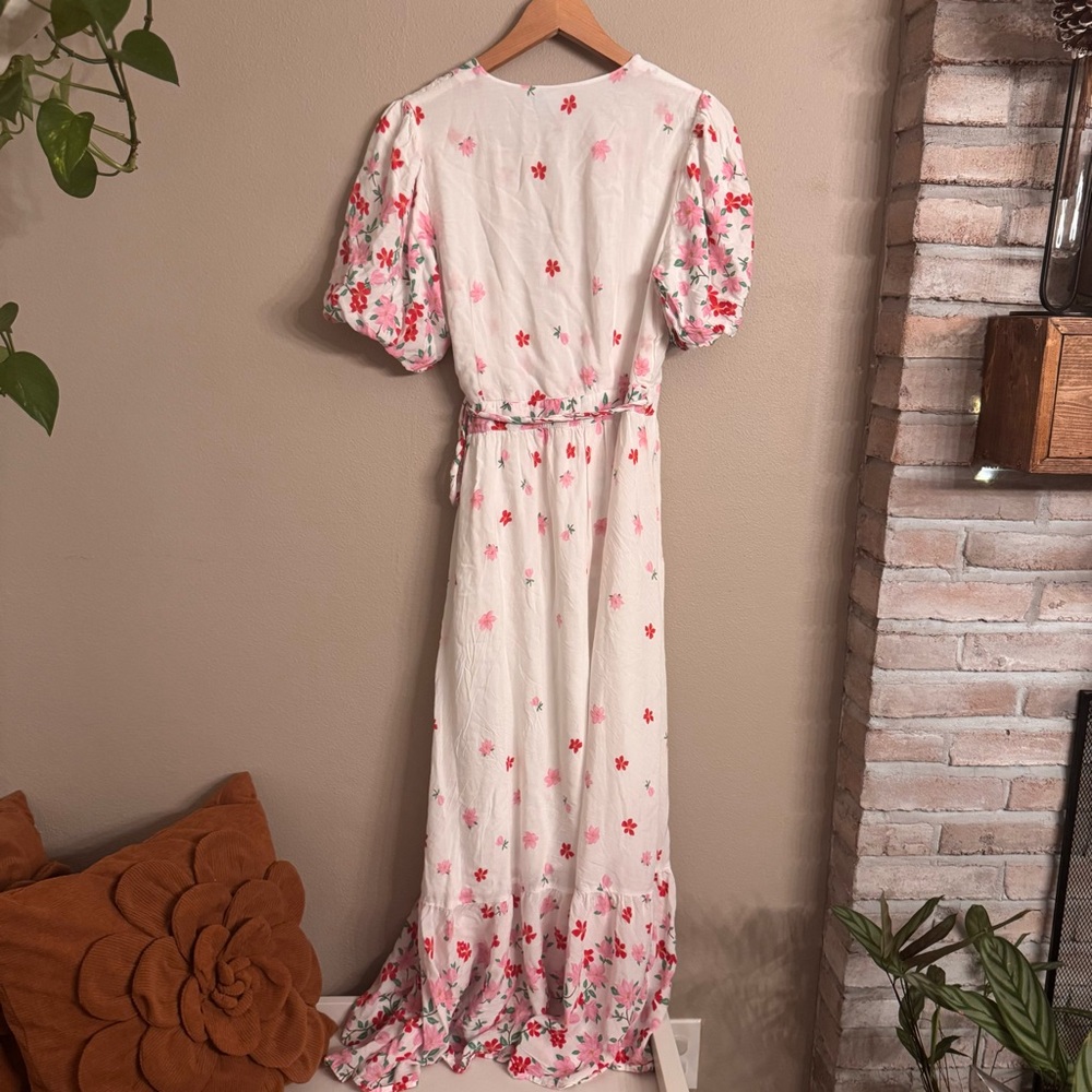 DRAPER JAMES RSVP Floral Wrap Maxi Dress - Picture 5 of 8